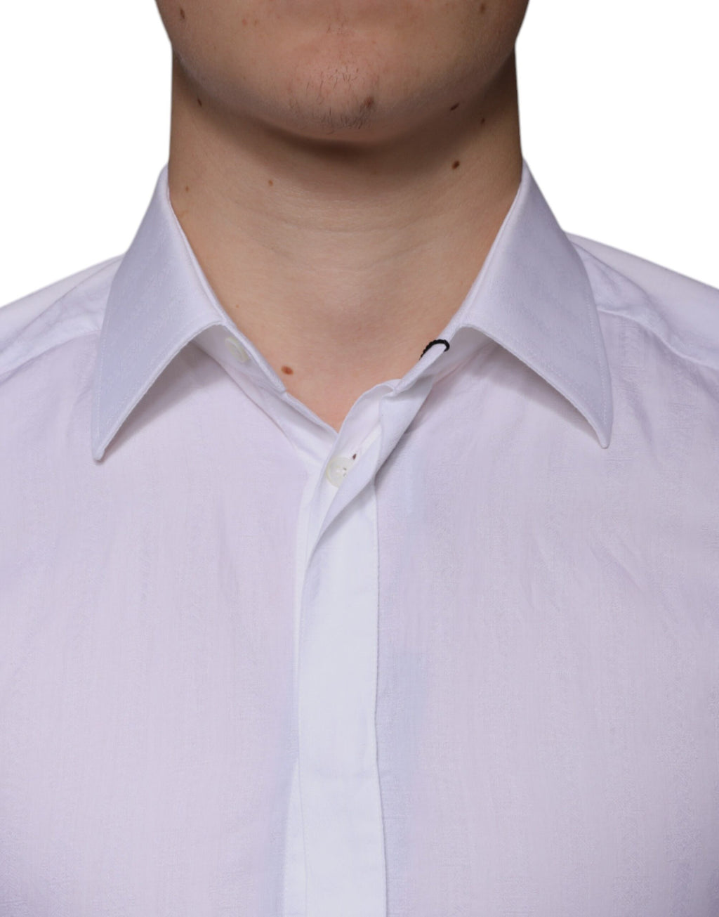 Dolce & Gabbana White Cotton Shirt GOLD Formal Shirt for Men