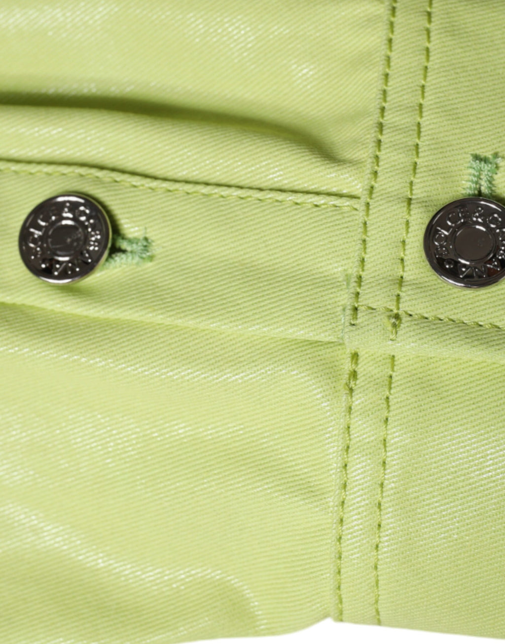 Dolce & Gabbana Men's Green Cotton Collared Button-Down Shirt