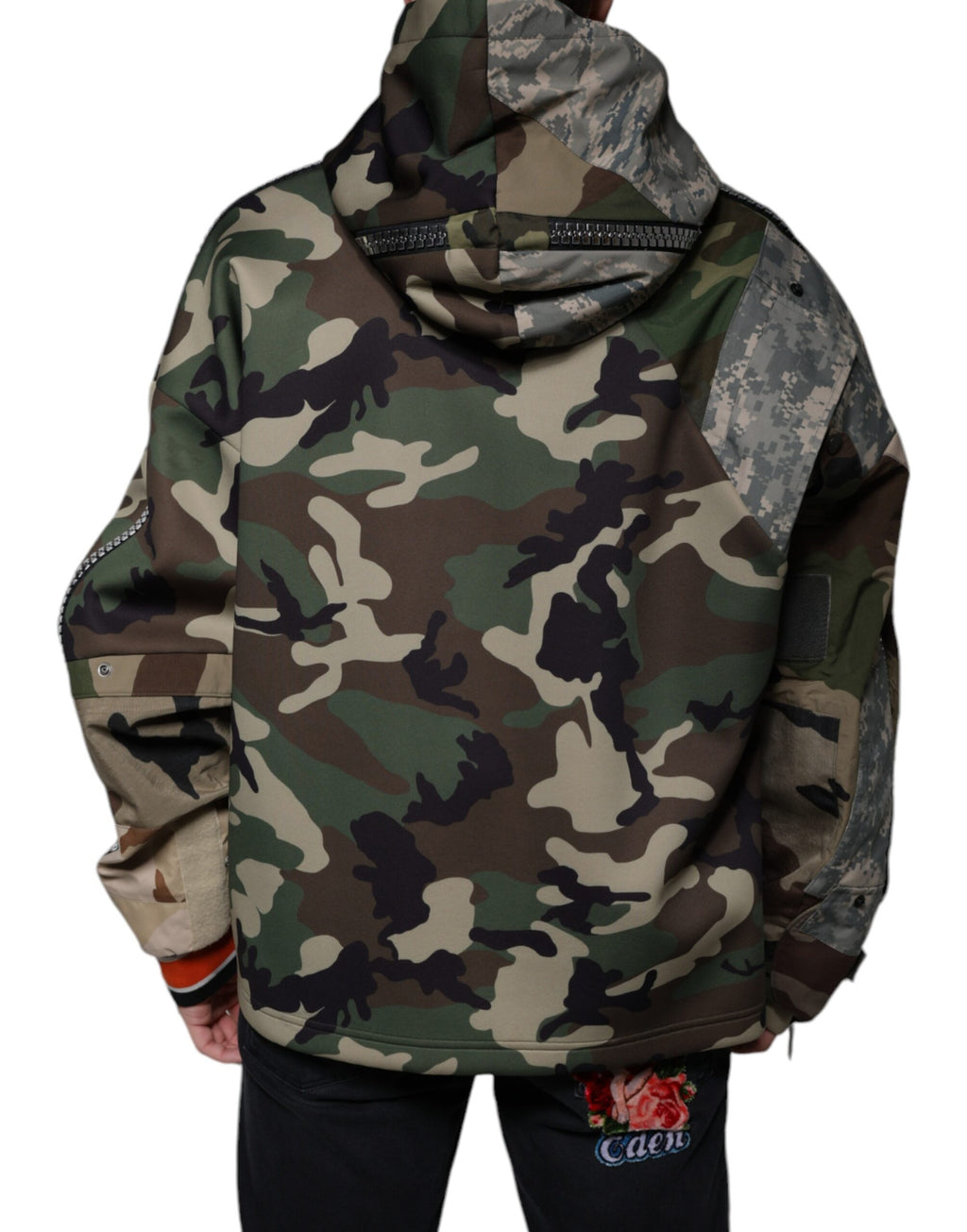 Dolce & Gabbana Multicolor Camouflage Hoodie Sweatshirt