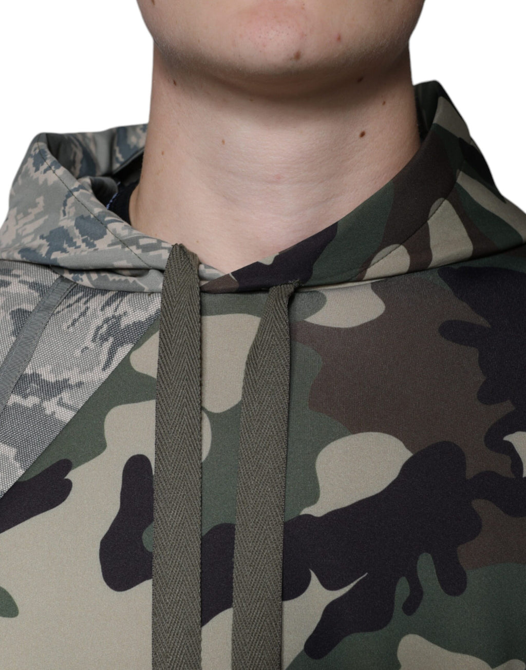 Dolce & Gabbana Multicolor Camouflage Hoodie Sweatshirt