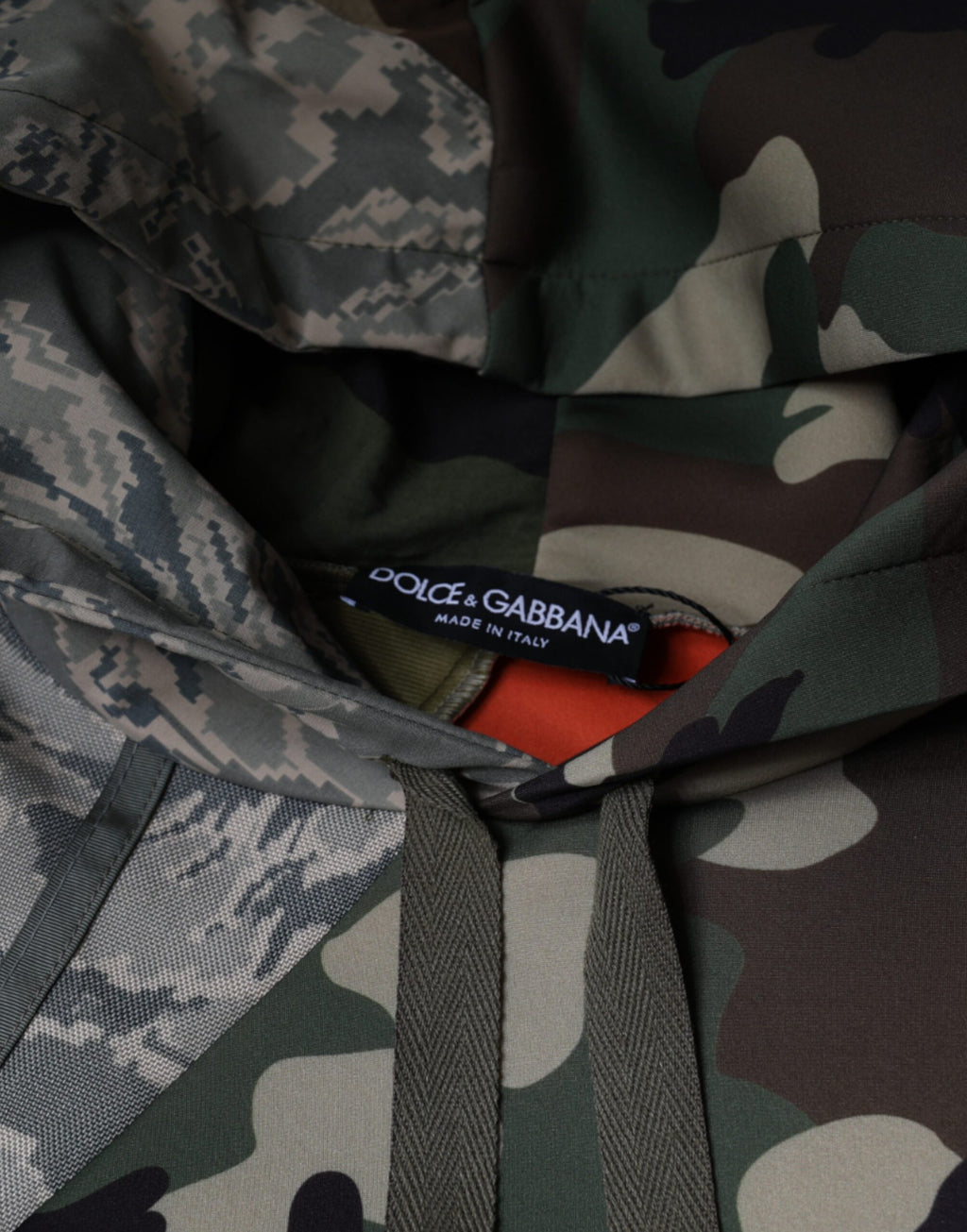Dolce & Gabbana Multicolor Camouflage Hoodie Sweatshirt