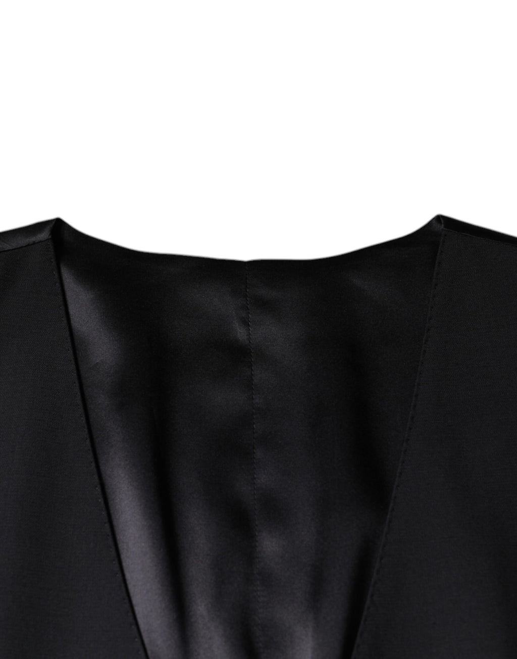 Dolce & Gabbana Black Wool Vest Dress Formal Waistcoat