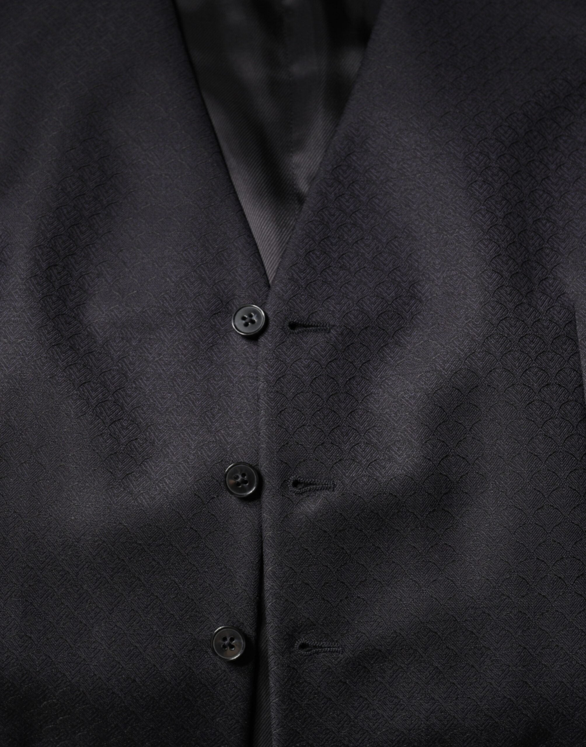 Dolce & Gabbana Black Wool Vest Dress Formal Waistcoat
