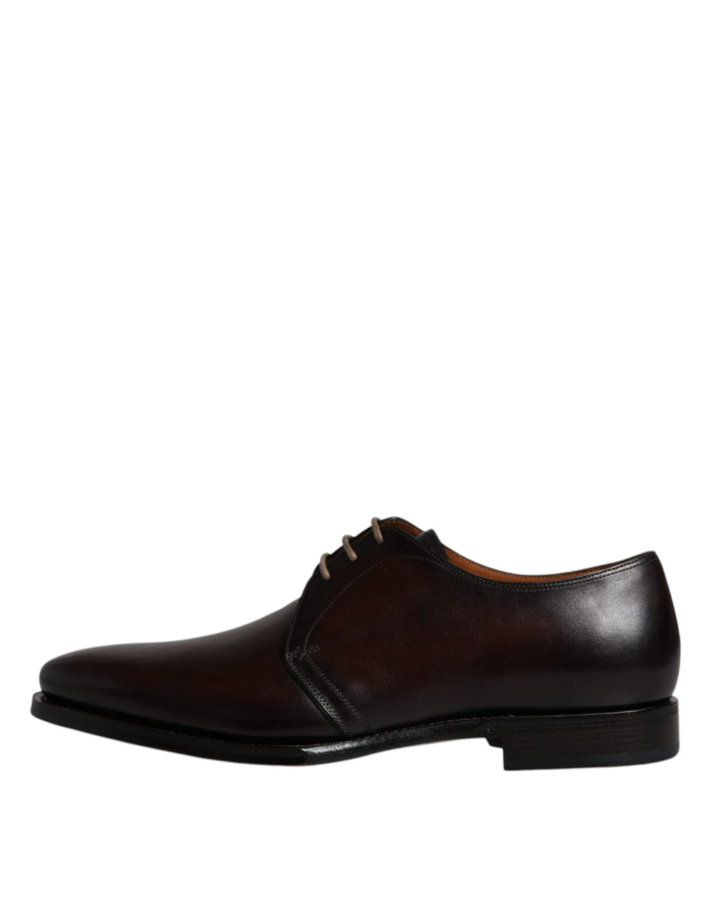 Dolce & Gabbana Black Leather Lace-Up Shoes Men's Derby Formal Shoes
