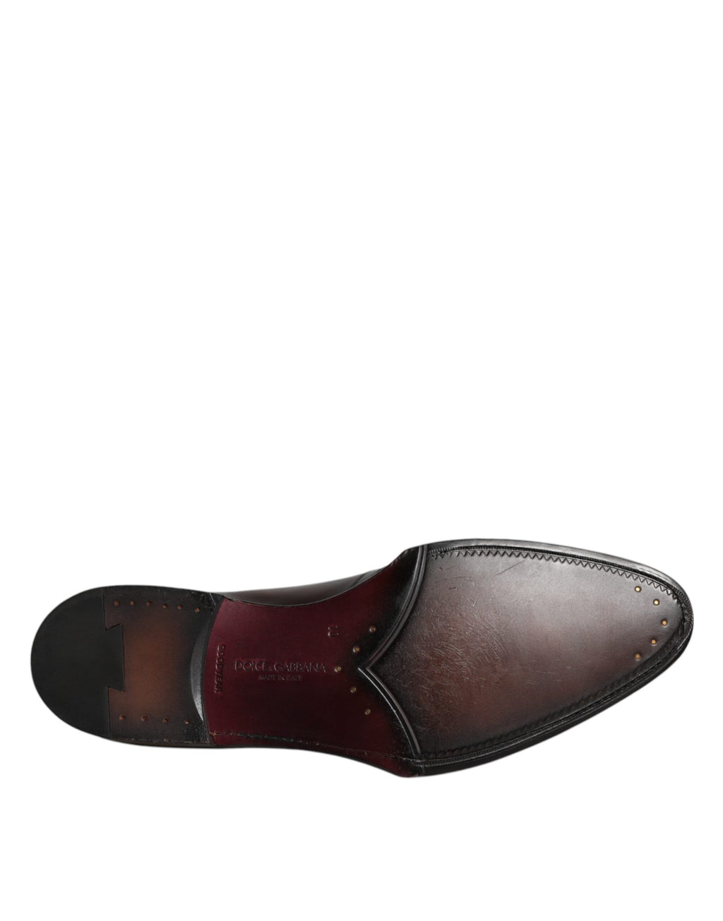 Dolce & Gabbana Black Leather Lace-Up Shoes Men's Derby Formal Shoes