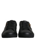 Dolce & Gabbana Black London Sacred Heart Men's Sneakers Shoes