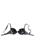 Roberto Cavalli White Leopard Push Up Bra Underwear