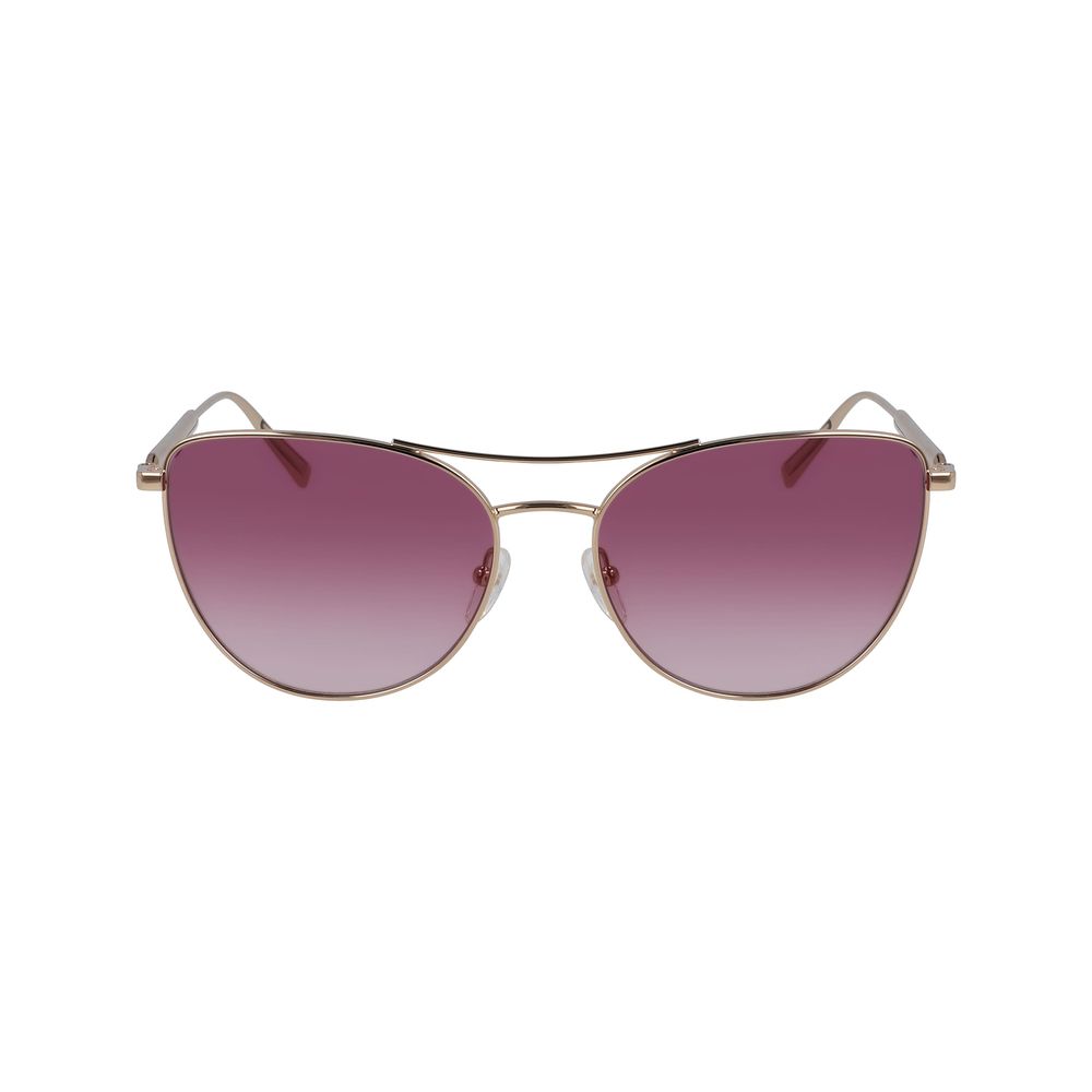 Longchamp Sonnenbrille aus Roségold-Metall