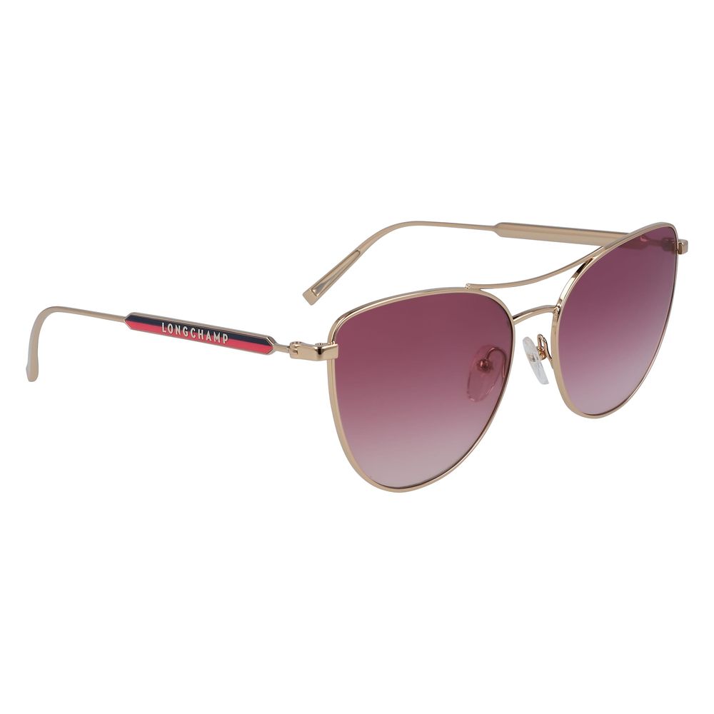Longchamp Sonnenbrille aus Roségold-Metall