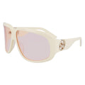 Longchamp Weiße Sonnenbrille aus Acetat