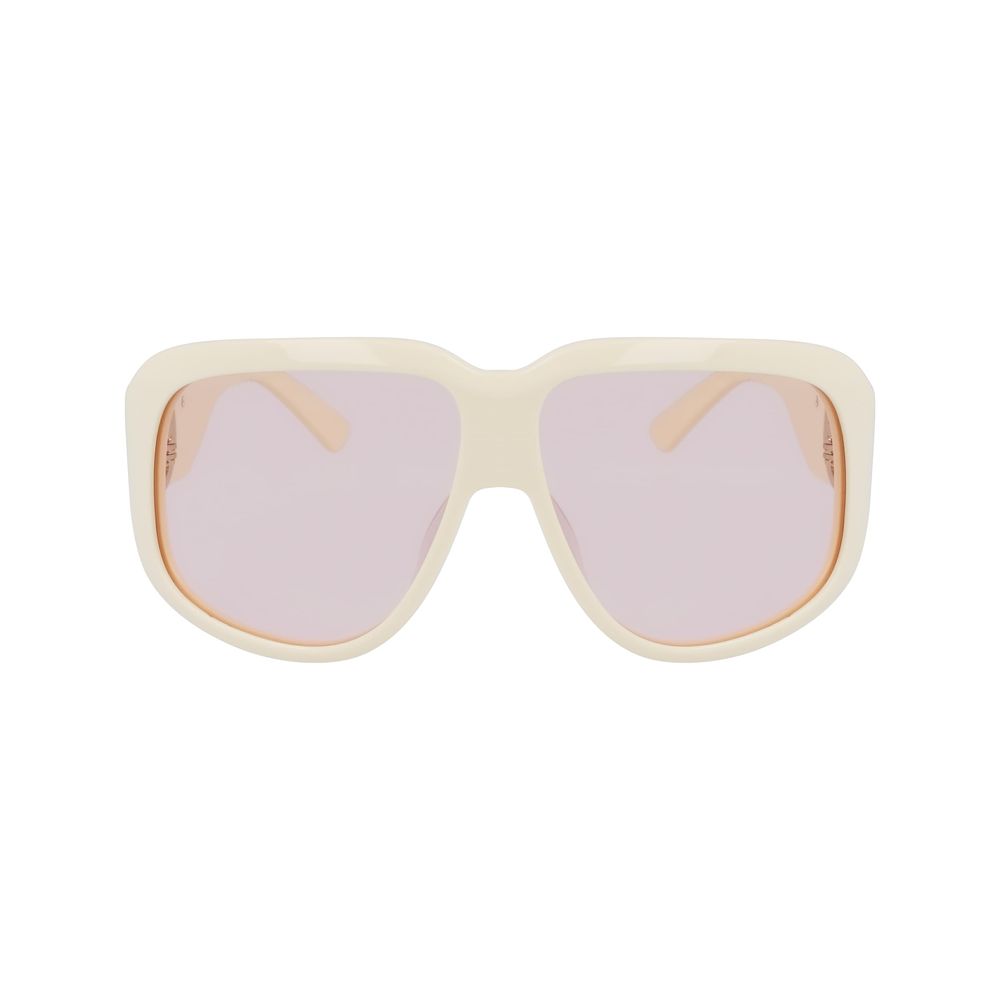 Longchamp Weiße Sonnenbrille aus Acetat