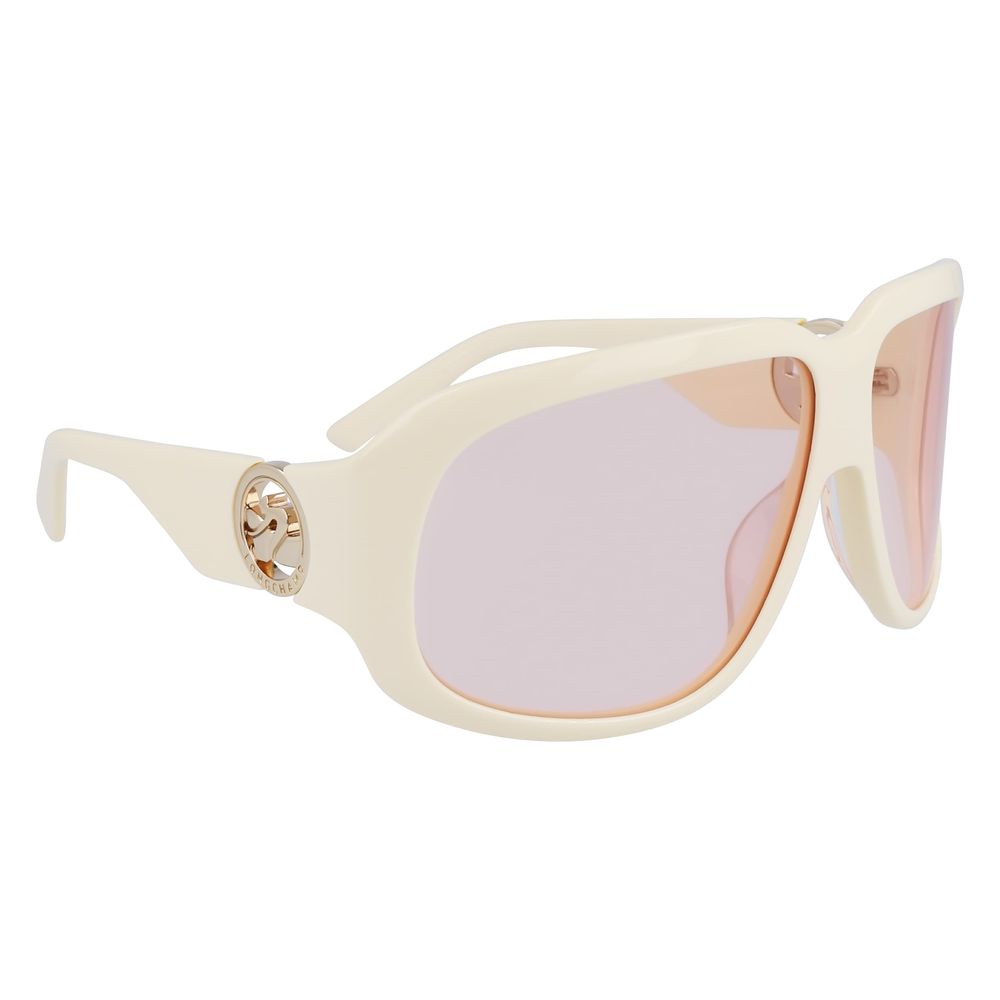 Longchamp Weiße Sonnenbrille aus Acetat