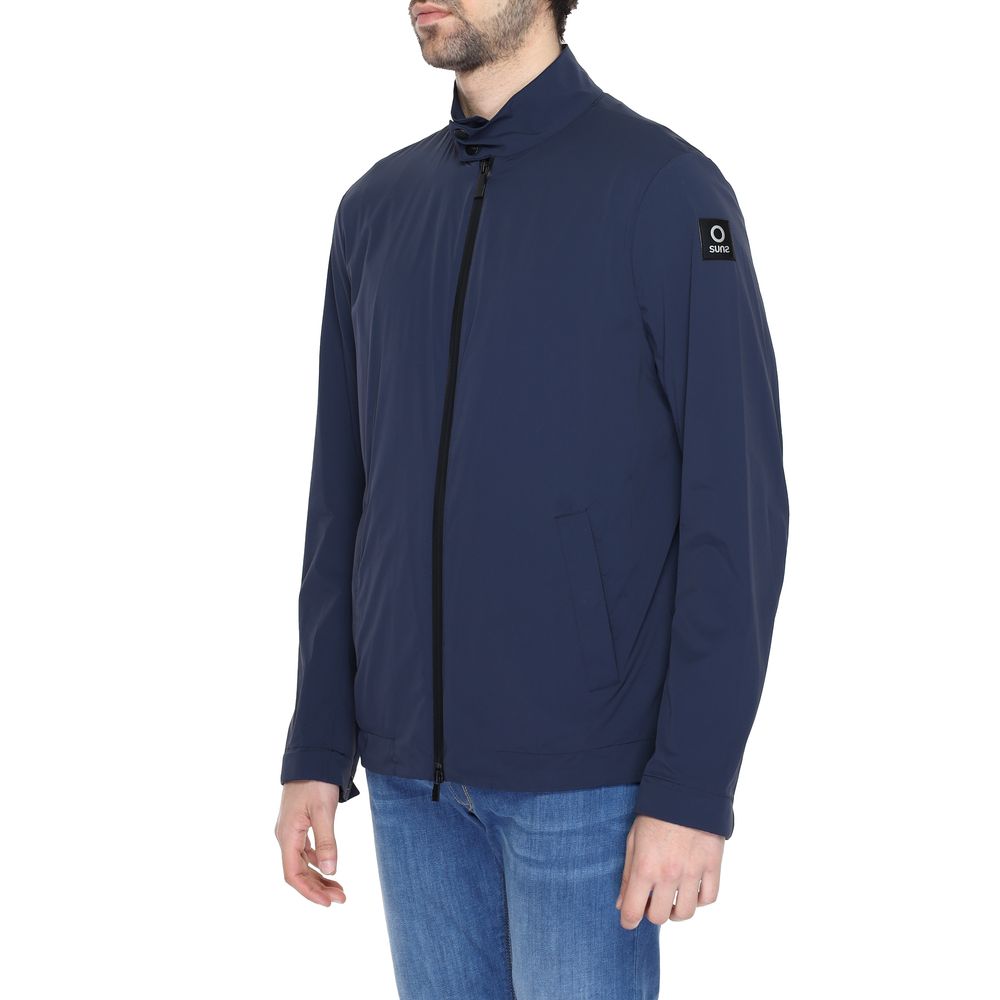 Suns Vollständige Nylonjacke in Blau