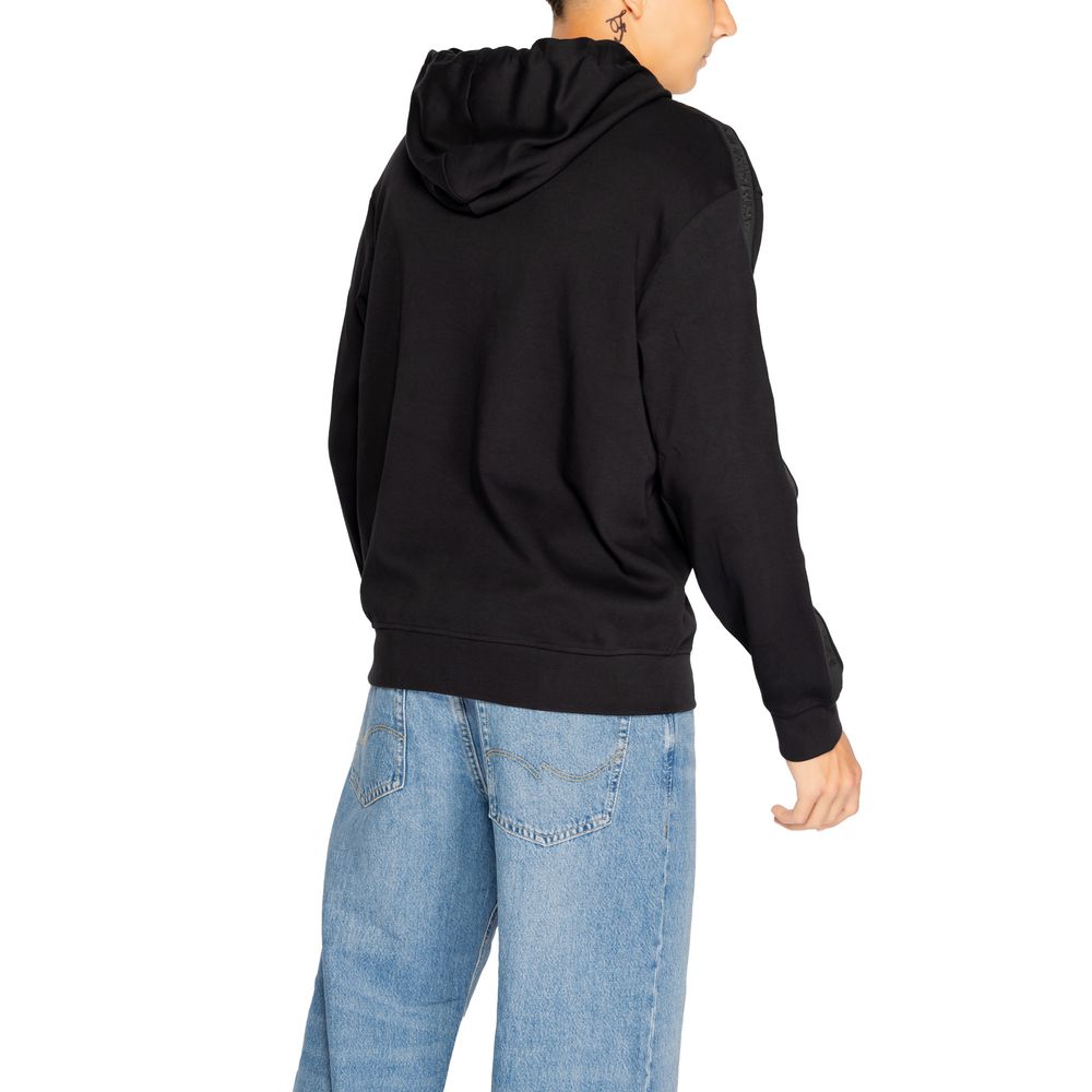 Armani Exchange Schwarzer Baumwoll-Hoodie