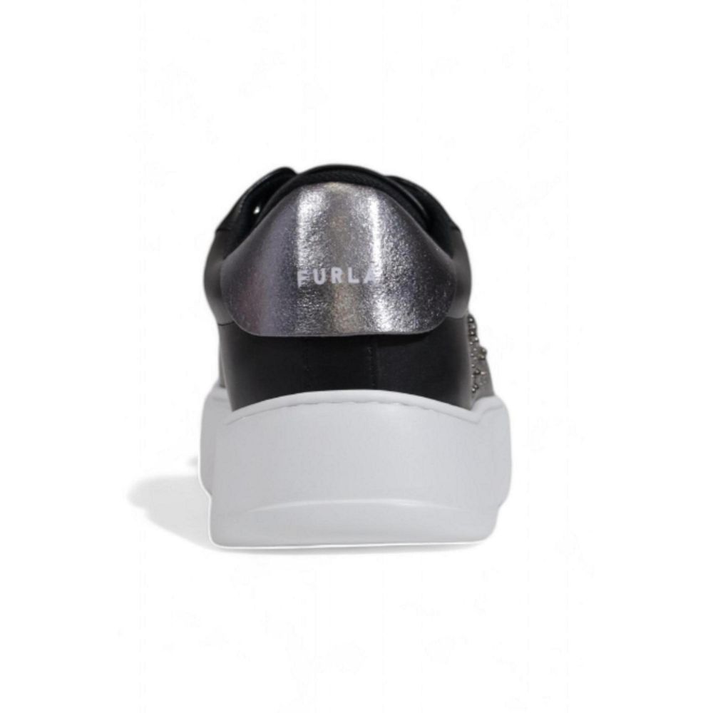 Furla Schwarze Low-Top-Sneaker aus Polyethylen