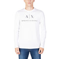 Armani Exchange Weißes Langarm-T-Shirt aus Baumwolle