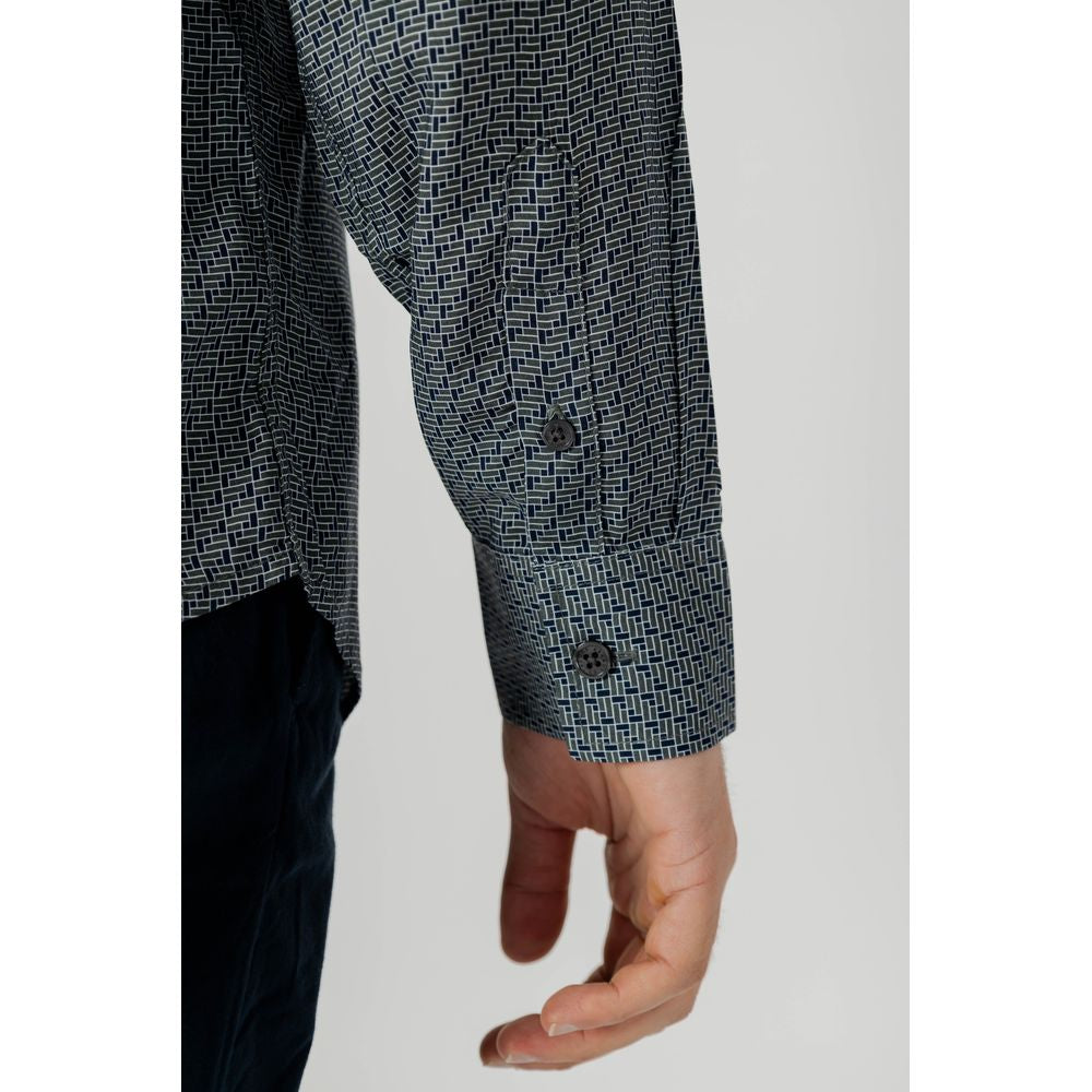 Armani Exchange Graues Hemd mit Viskose-Muster