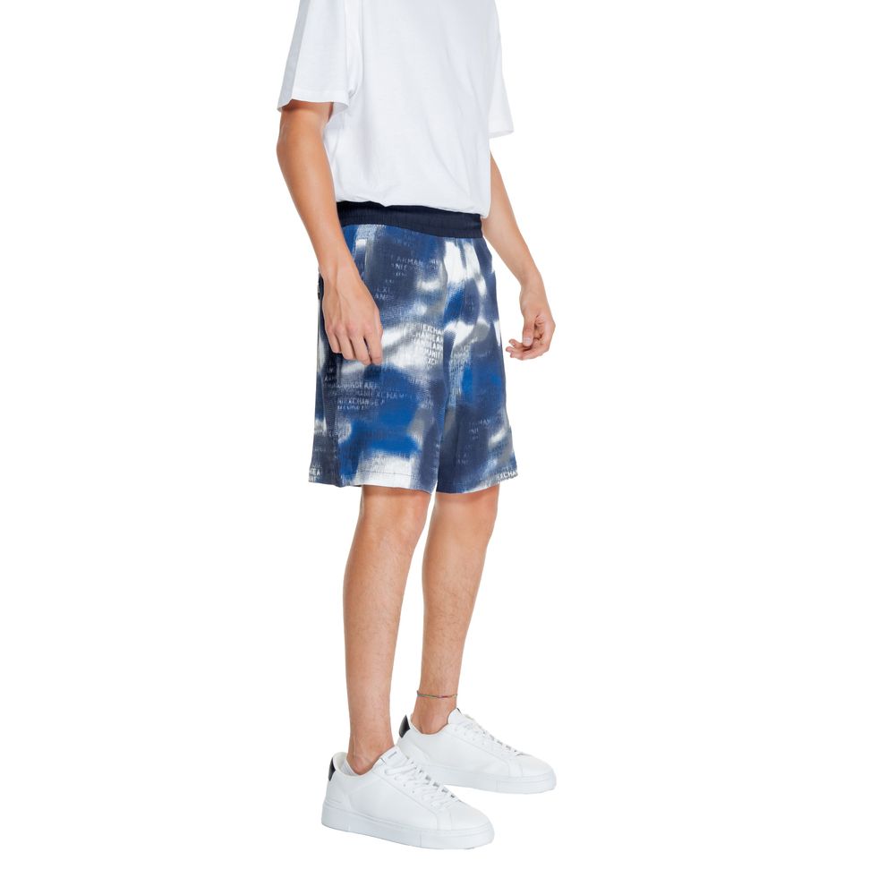 Armani Exchange Blaue Baumwoll-Bermudashorts