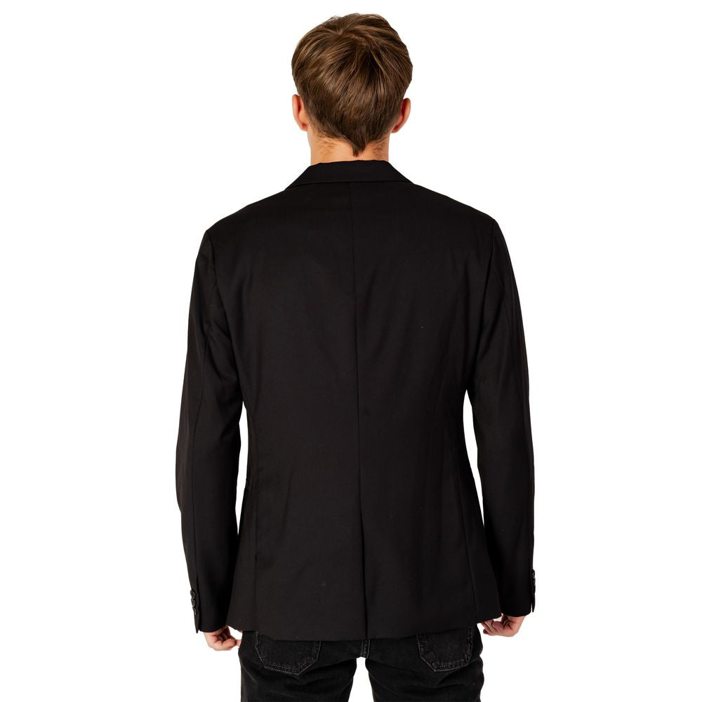 Armani Exchange Schwarzer Blazer aus Polyester