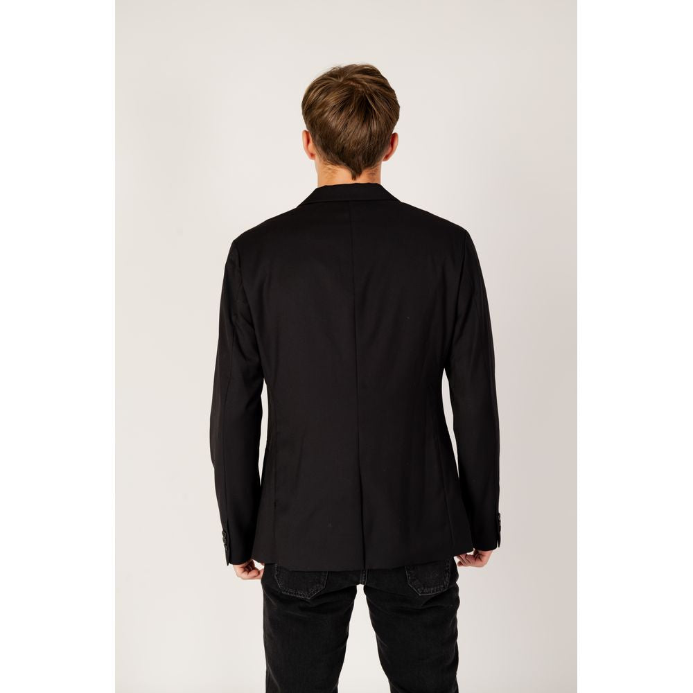Armani Exchange Schwarzer Blazer aus Polyester