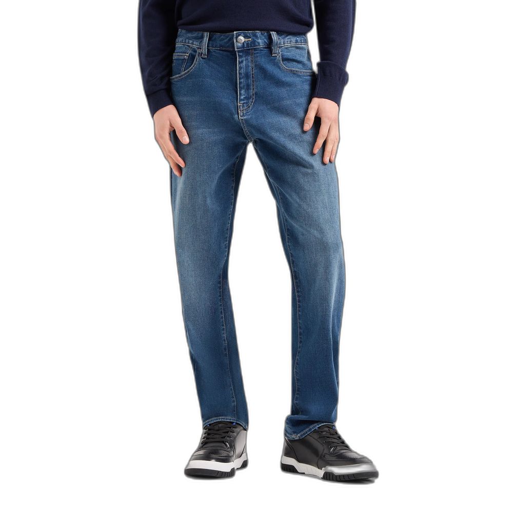 Armani Exchange Blaue Baumwoll-Skinny-Jeans