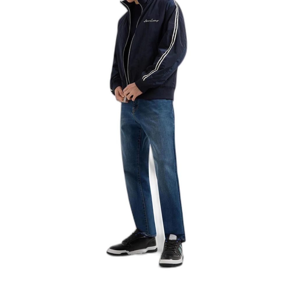 Armani Exchange Blaue Baumwoll-Skinny-Jeans