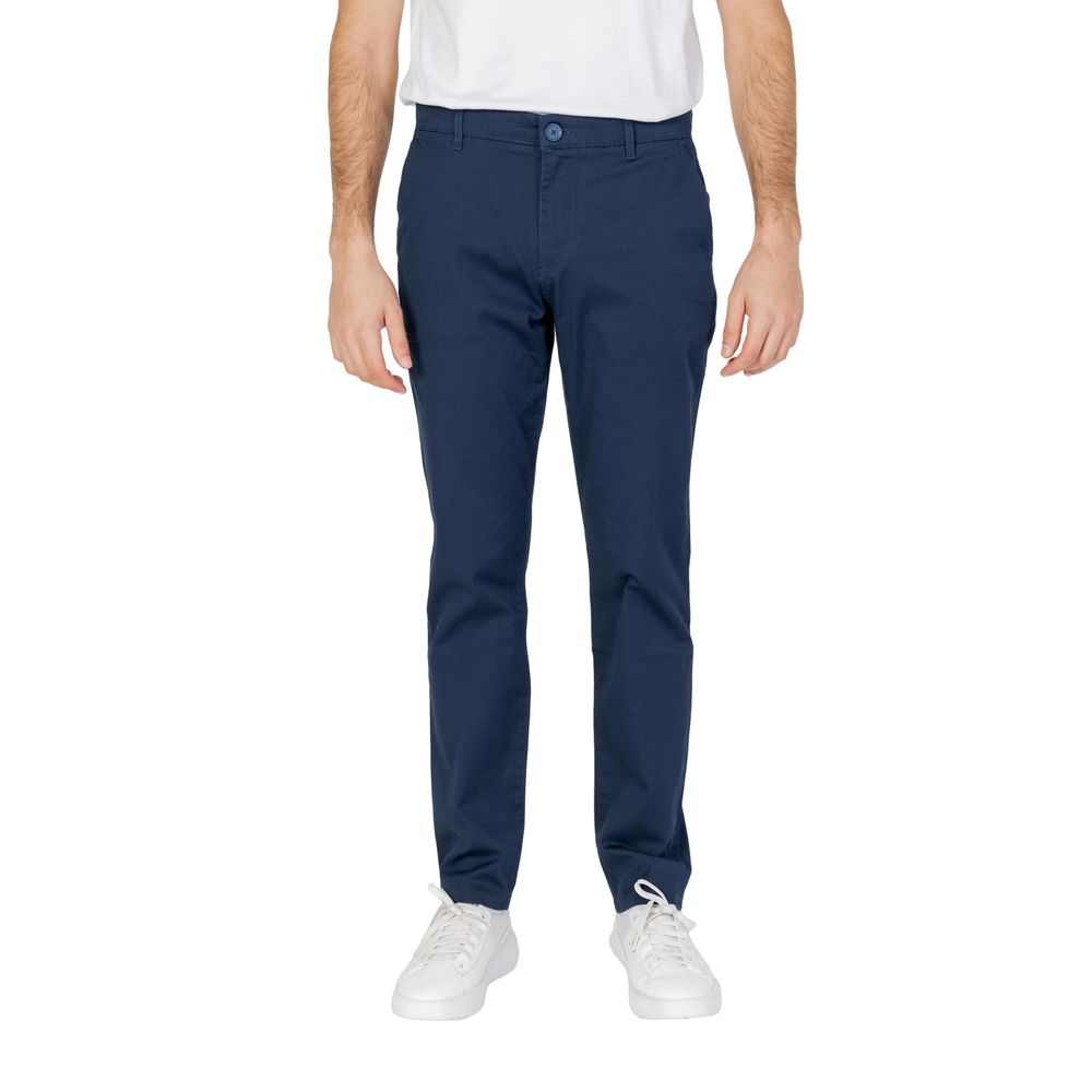 Armani Exchange Blaue Baumwoll-Freizeithose