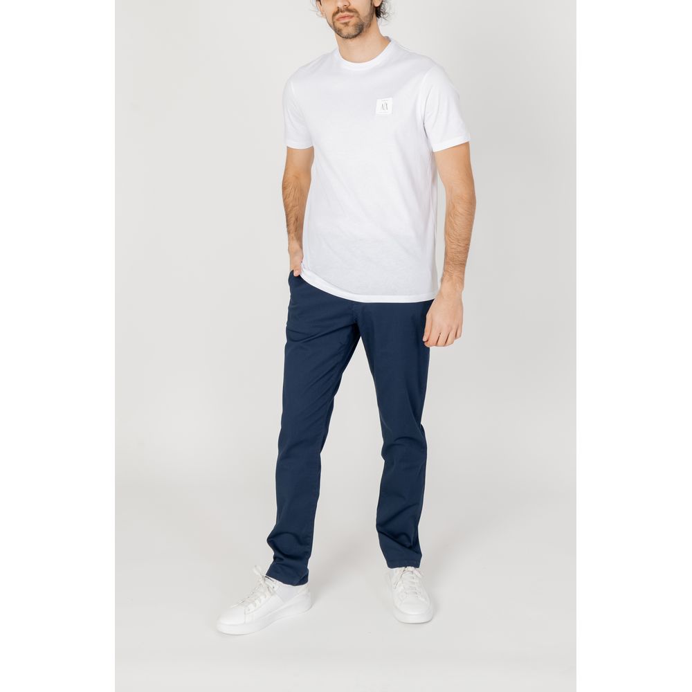Armani Exchange Blaue Baumwoll-Freizeithose