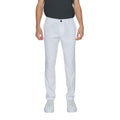 Armani Exchange White Cotton Chinos