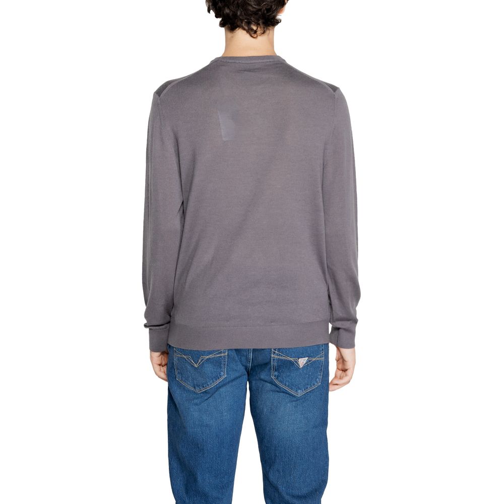 Armani Exchange Grauer Wollpullover