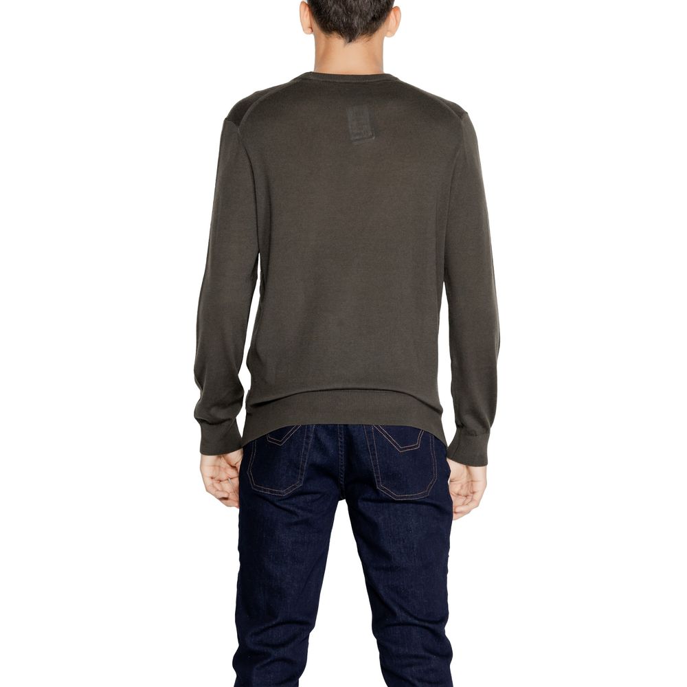 Armani Exchange Grüner Wollpullover