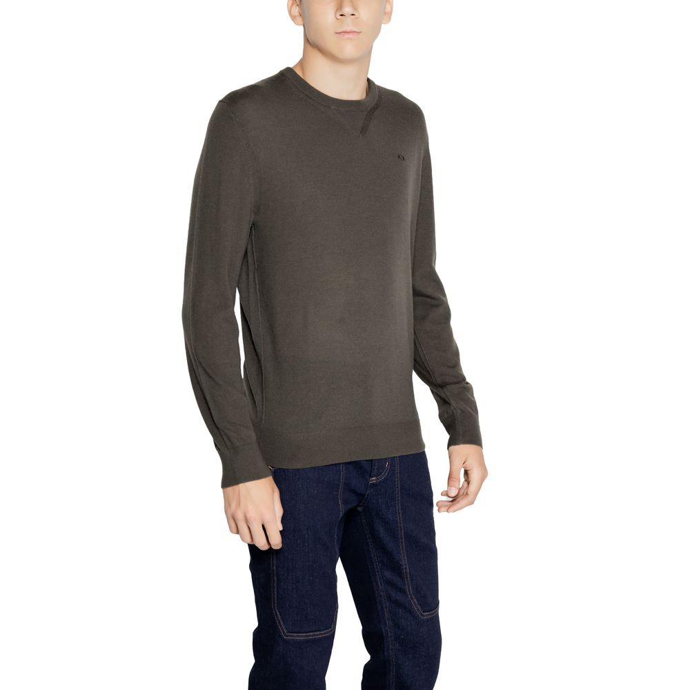 Armani Exchange Grüner Wollpullover