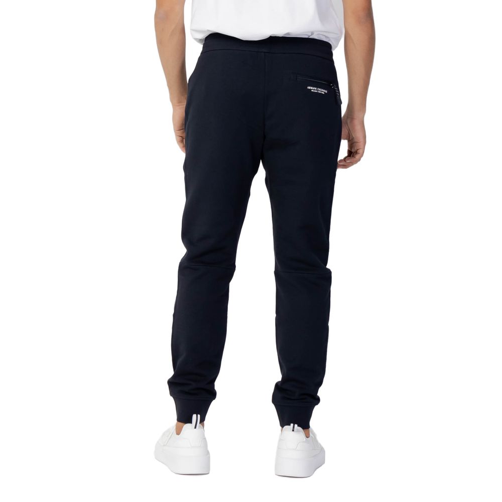 Armani Exchange Blue Cotton Joggers (Sweatpants)