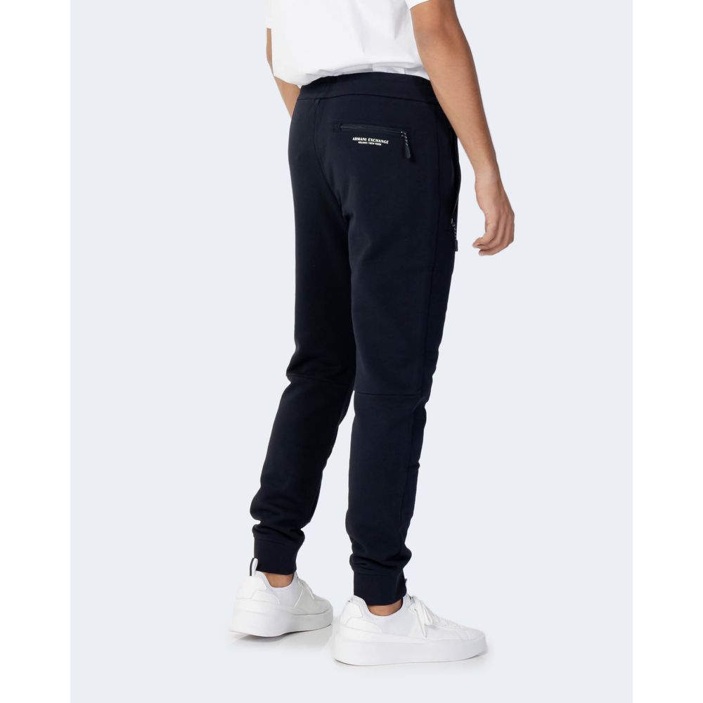 Armani Exchange Blue Cotton Joggers (Sweatpants)