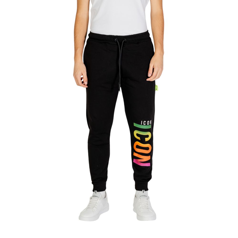Icon Schwarze Baumwoll-Jogginghose (Trainingshose)