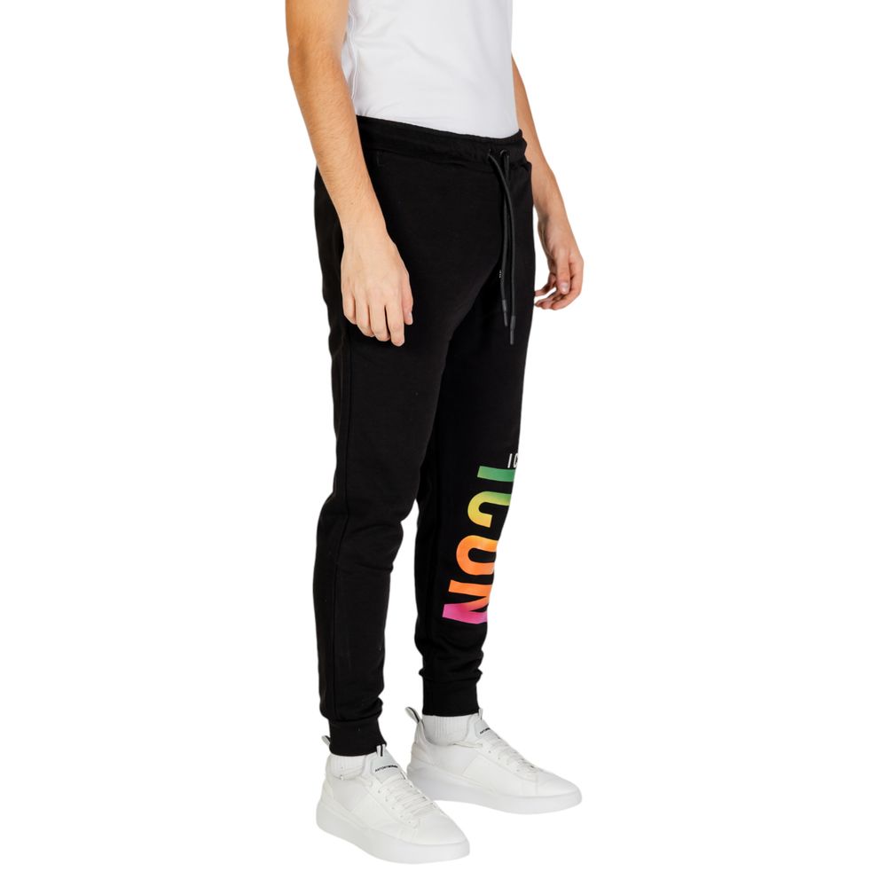Icon Schwarze Baumwoll-Jogginghose (Trainingshose)