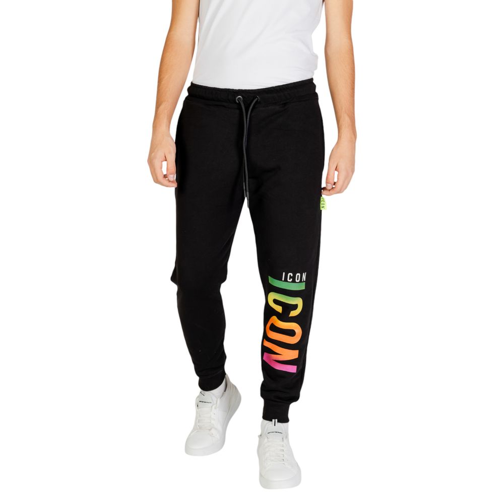 Icon Schwarze Baumwoll-Jogginghose (Trainingshose)