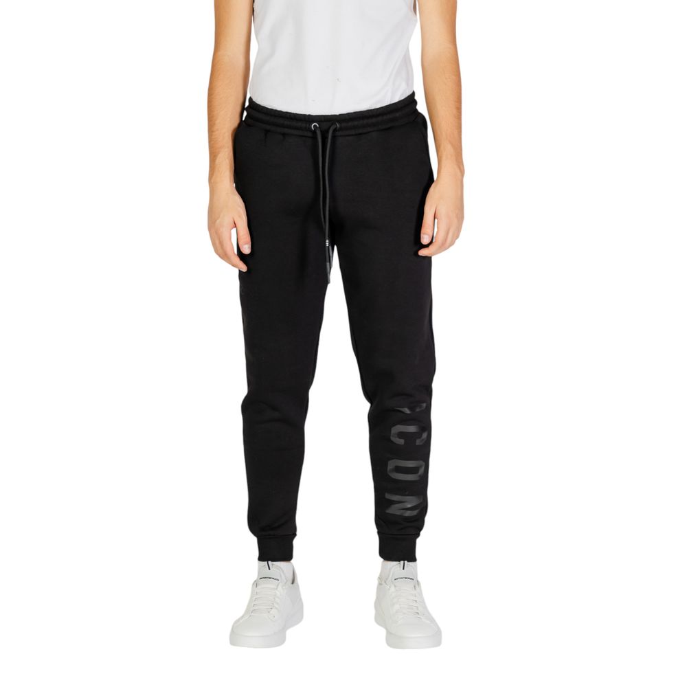 Icon Schwarze Baumwoll-Jogginghose (Trainingshose)
