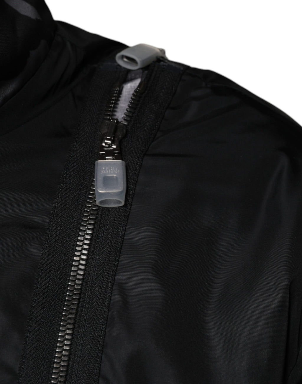 Dolce & Gabbana Men's Black Nylon Full-Zip Bomber Jacket