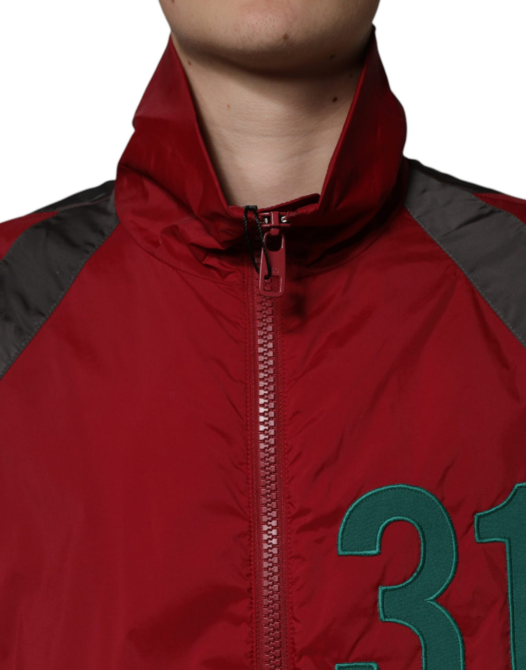 Dolce & Gabbana Multicolor Nylon Windbreaker Jacket with Full-Zip