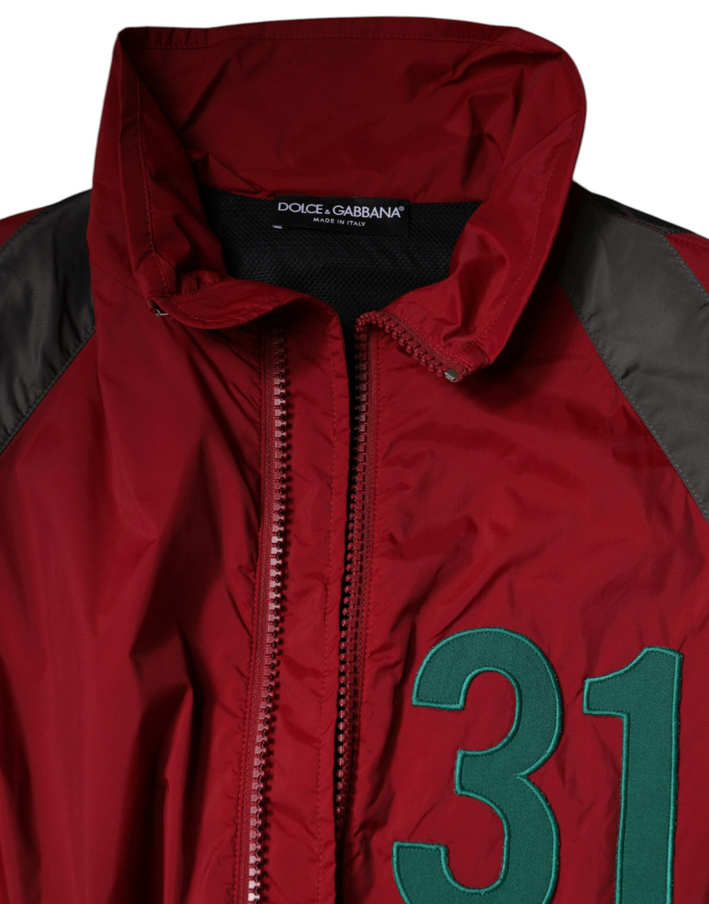 Dolce & Gabbana Multicolor Nylon Windbreaker Jacket with Full-Zip