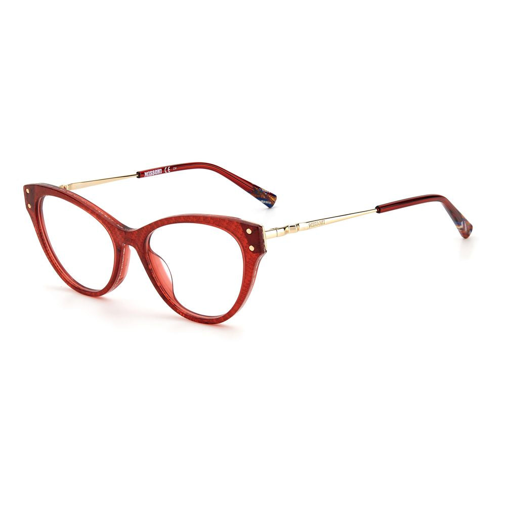 Missoni Burgunderfarbene Brillengestelle aus Acetat