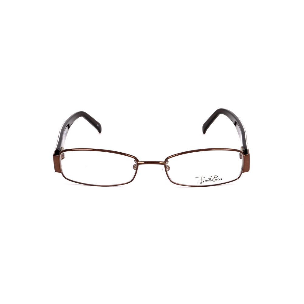 Emilio Pucci Braune Metallbrille (Gestelle)