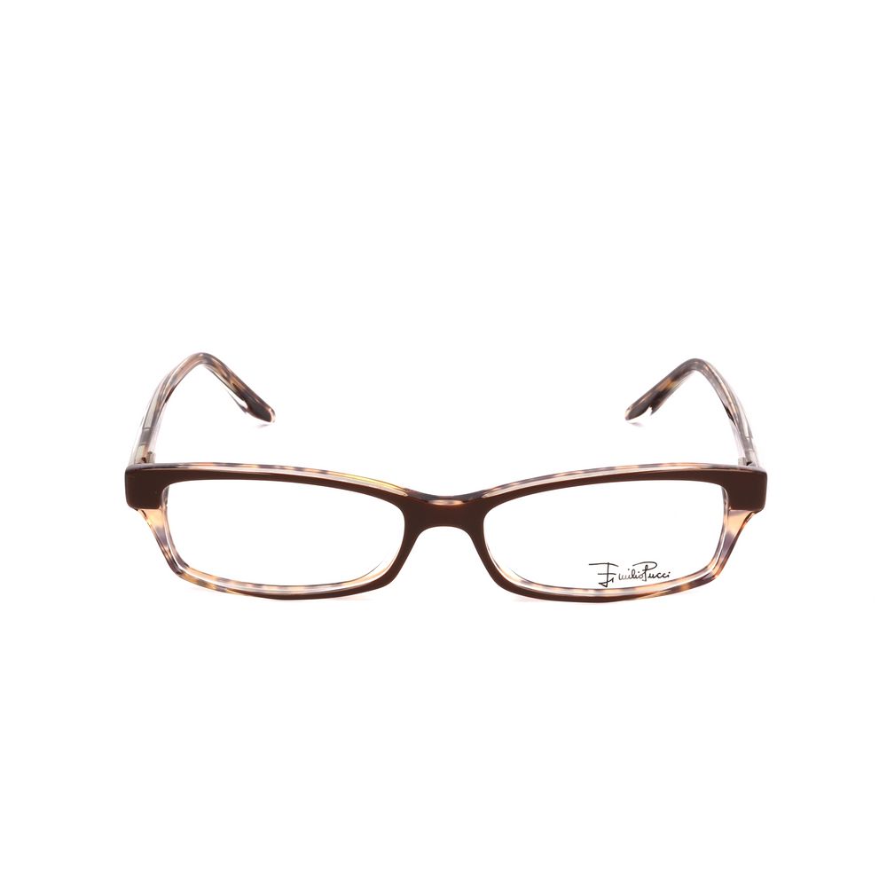 Emilio Pucci Braune Kunststoffbrille (Gestelle)