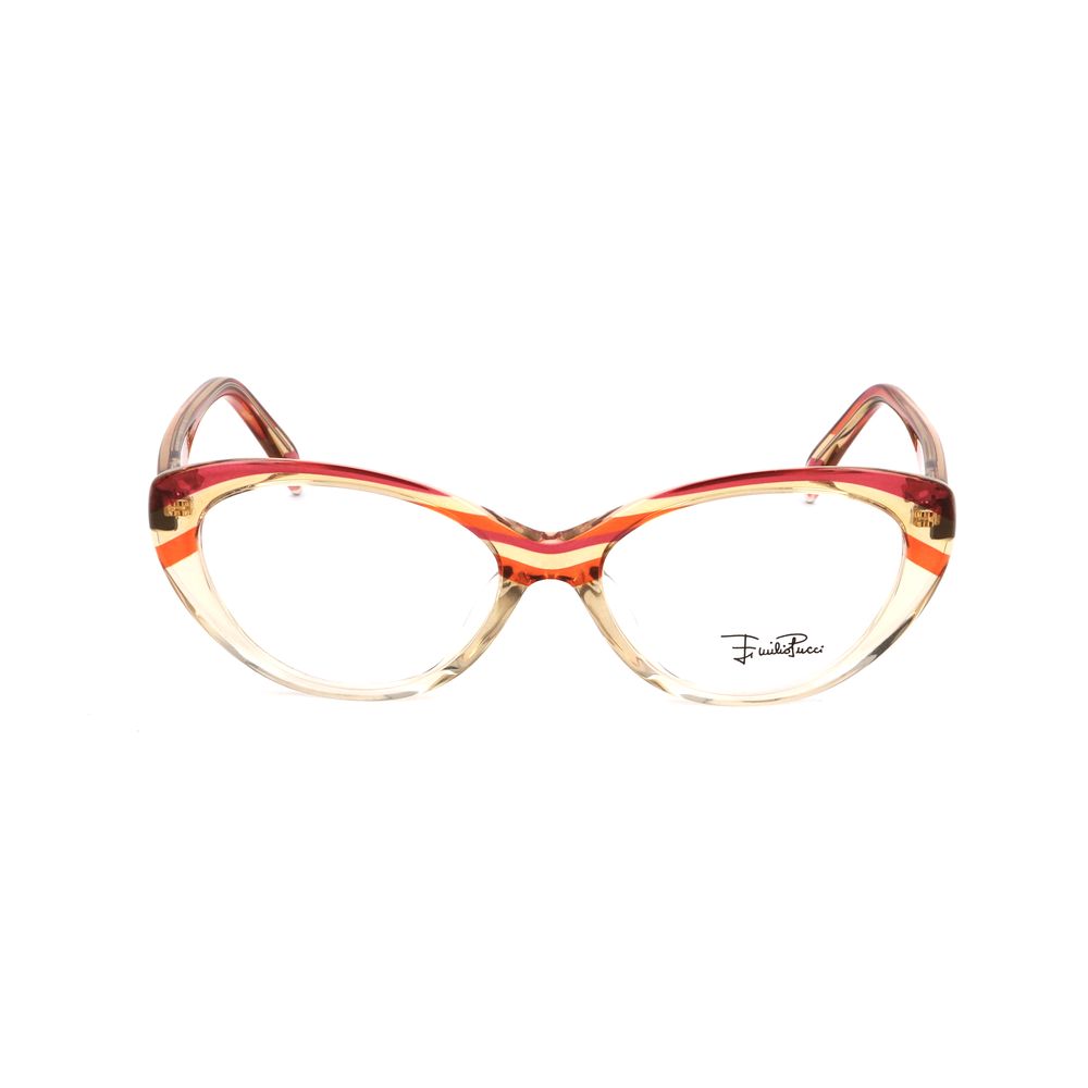 Emilio Pucci Red Plastic Eyeglass Frames
