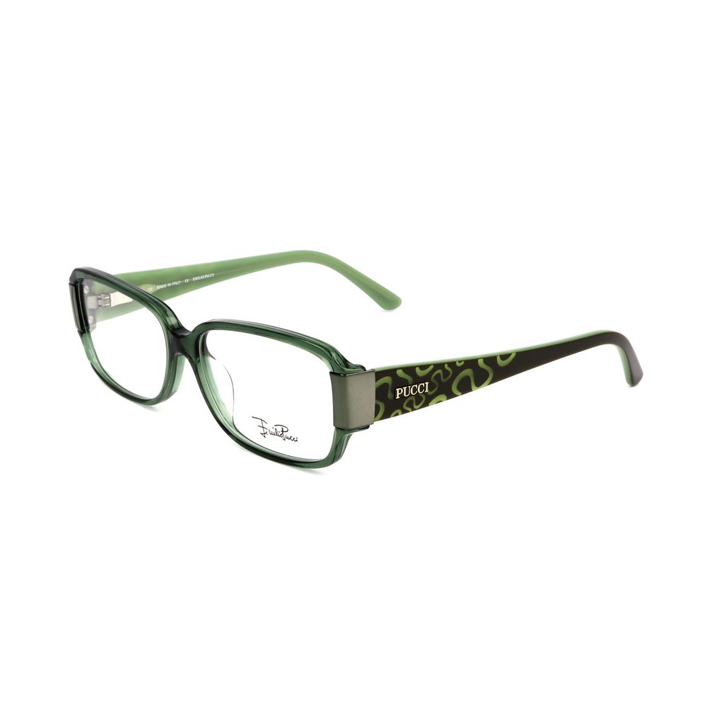 Emilio Pucci Olivgrüne Kunststoffbrille (Fassung)