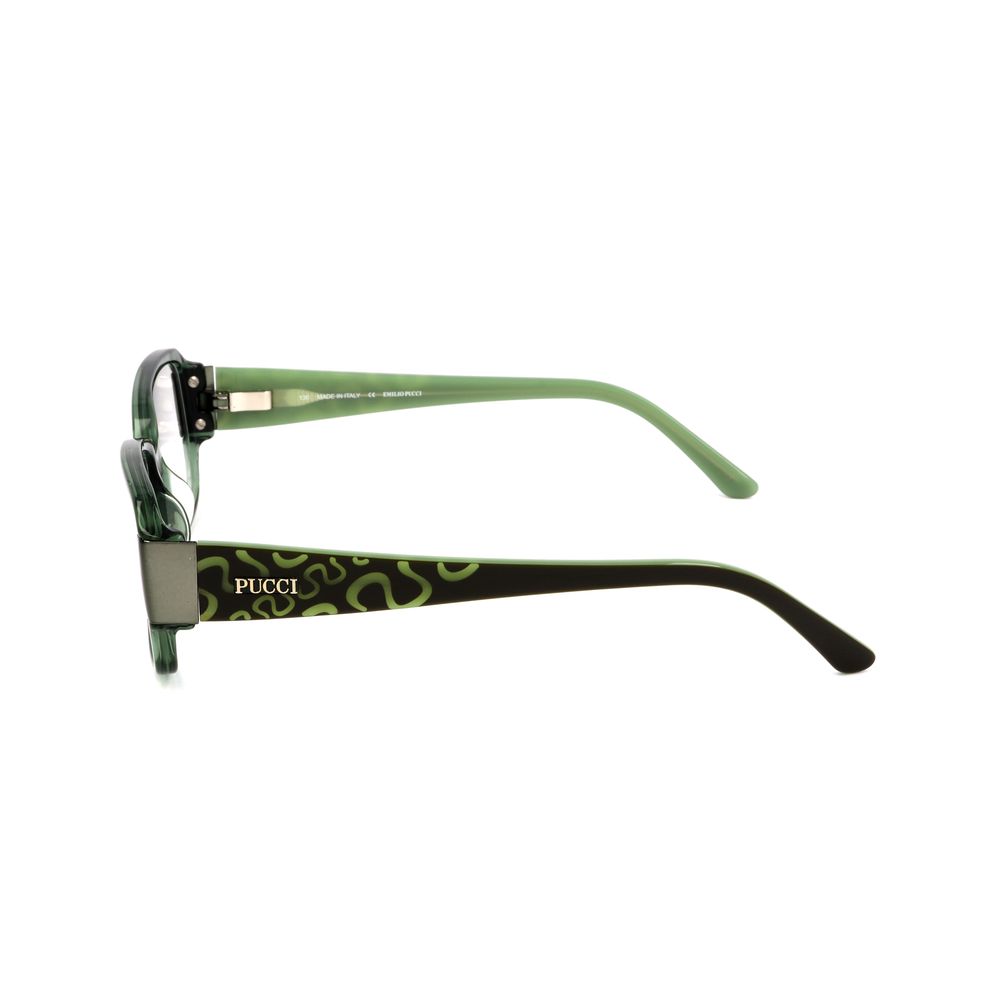 Emilio Pucci Olivgrüne Kunststoffbrille (Fassung)