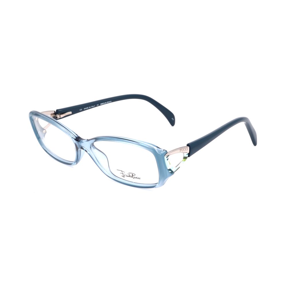 Emilio Pucci Blue Plastic Eyeglass Frames