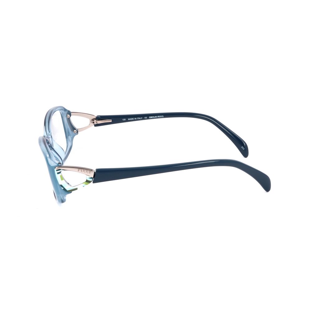 Emilio Pucci Blue Plastic Eyeglass Frames