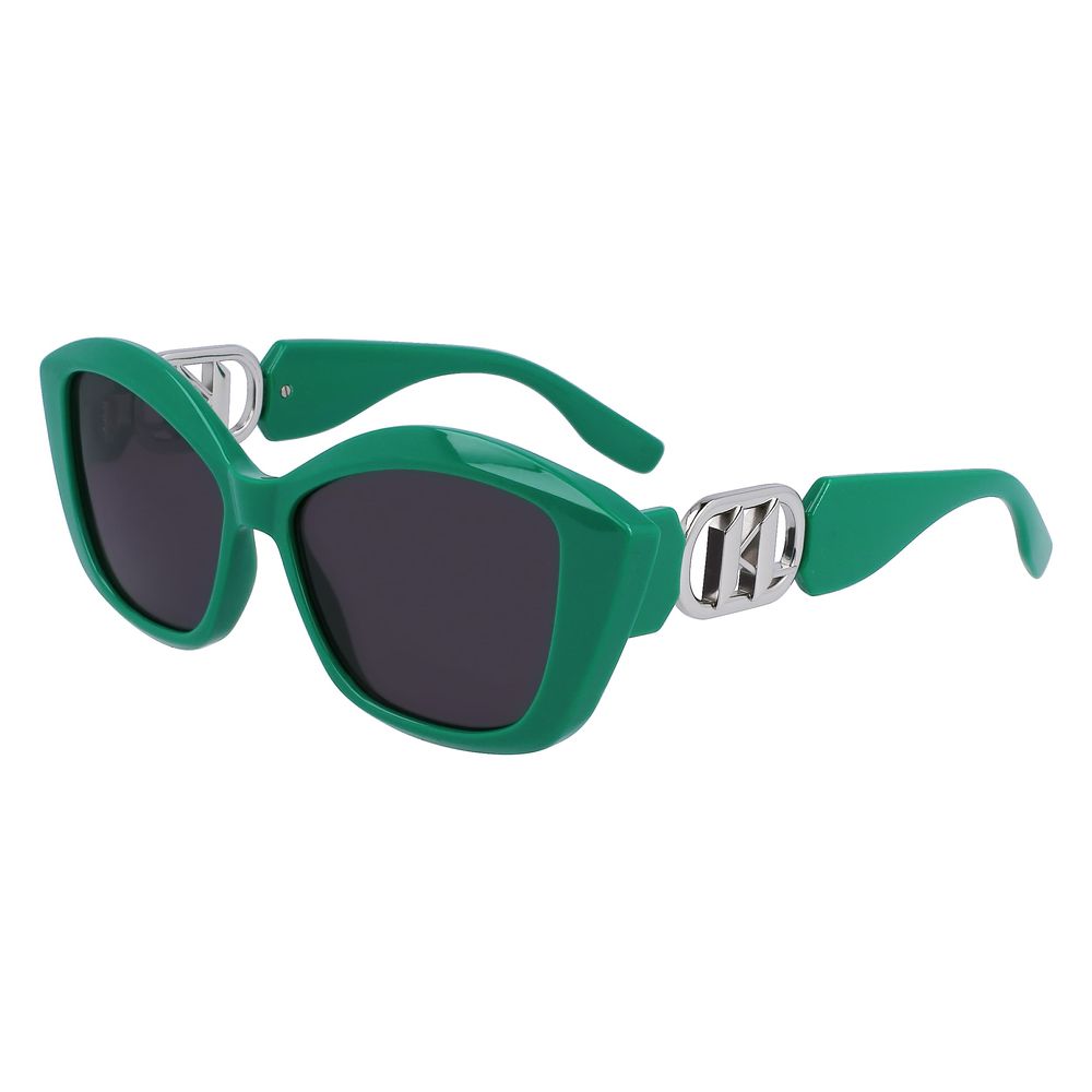 Karl Lagerfeld Green Splatter Sunglasses